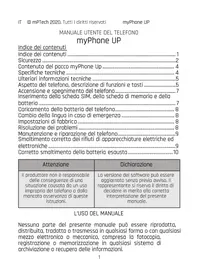 Notice myPhone UP Téléphone mobile