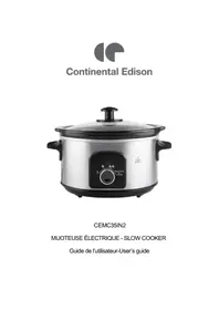 Notice CONTINENTAL EDISON CEMC35IN2 Slow cooker