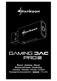 Notice Sharkoon GAMING DAC PRO S Carte son