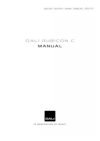 Notice Dali RUBICON 2 C Enceinte audio