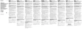 Notice SONY CATG64 Mémoire Flash