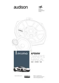 Notice AUDISON PRIMA APBMW A4E Haut-parleur