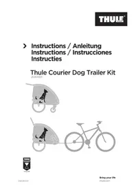 Notice THULE COURIER DOG TRAILER KIT REMORQUE A VELO