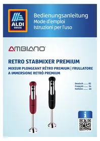 Notice Ambiano GTMF03 Frullatore