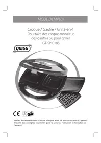 QUIGG GTSP018S - Pince pour croque monsieur
