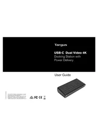 Notice TARGUS DOCK180EUZ Dockstation