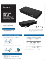 Notice TARGUS DOCK110EUZ Station d'acceuil