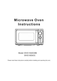 Notice CANDY DIVO W20CMB Micro-ondes