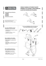 Notice DELTA 336TPDST Robinet de cuisine