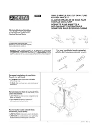 Notice DELTA 470DST Robinet de cuisine