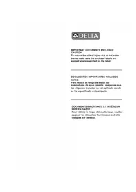 Notice DELTA T14451WE Sistema de ducha