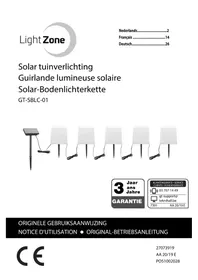 Notice LightZone GTSBLC01 Éclairage solaire extérieur
