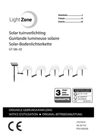 Notice LightZone GTSBL02 Éclairage extérieur solaire