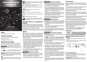 Notice LightZone GTGLCMC01 Guirlande lumineuse