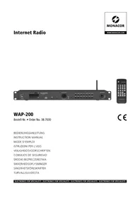 Notice Monacor WAP200 Lecteur multimédia