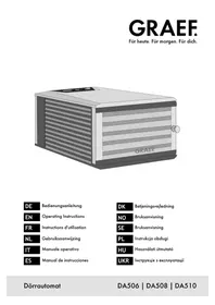 Notice GRAEF DA 510 Suszarka do żywności