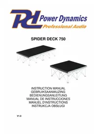 Notice Power Dynamics SPIDER DECK750 Estrade modulable