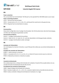 Notice LEVELONE IGP0102 Carte réseau / adaptateur