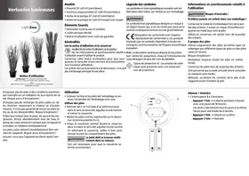 Notice LightZone GTLGD01 Piles alcalines