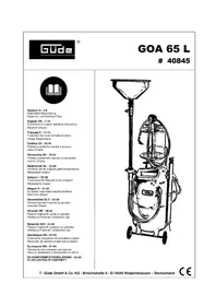 Notice Güde GOA 65 L Aspirateur industriel