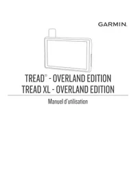 Notice GARMIN TREAD OVERLAND EDITION Gps