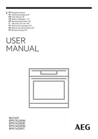 Notice AEG BPK742280B Elektrisk ugn