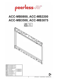 Notice Peerless-AV ACCMB0800 Meuble TV
