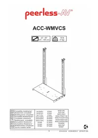 Notice Peerless-AV ACCWMVCS Support mural pour téléviseur