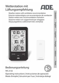 Notice ADE WS 2132 Station Météo