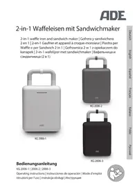 Notice ADE KG 20061 Autres appareil de cuisine