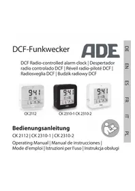 Notice ADE CK 2134 Radio-réveil