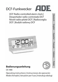 Notice ADE CK 1940 Radio-réveil