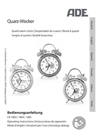 Notice ADE CK 1803 Radio-réveil