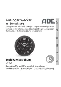 Notice ADE CK 1820 Radio-réveil