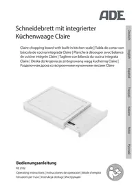 Notice ADE CLAIRE KE 2102 Balances de cuisine