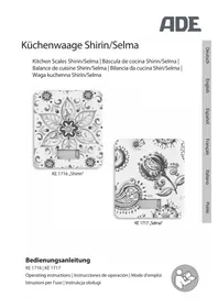 Notice ADE SHIRIN KE 1716 Balances de cuisine