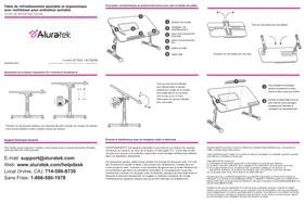 Notice Aluratek ACT01FB Support pour ordinateur portable