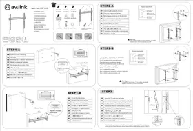 Notice AV:link NSF400 Support des enceintes