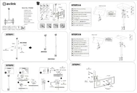 Notice AV:link TC602 Support mural pour téléviseur