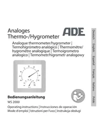 Notice ADE WS 2000 équipements de mesure