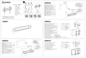 Notice AV:link LPF600 Support des enceintes