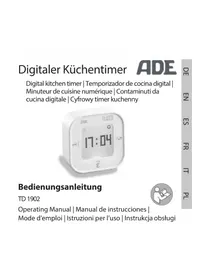Notice ADE TD 1902 Minuteur de cuisine