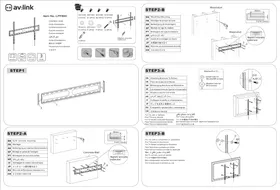 Notice AV:link LPF800 Support mural pour téléviseur