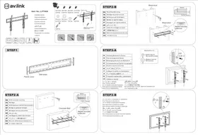 Notice AV:link LPT800 Support mural pour téléviseur
