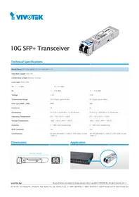 Notice Vivotek SFP2000SM1310 Composant réseau