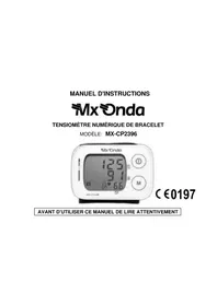 Notice Mx Onda MXCP2396 Tensiomètre