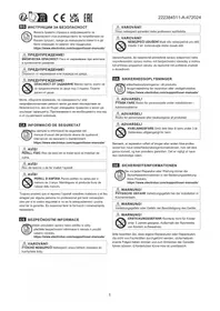 Notice ELECTROLUX E6HUE102 Appareil électroménager