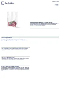 Notice ELECTROLUX EVSB1 Sac