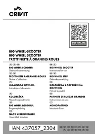 Notice CRIVIT IAN 368918 Trottinette électrique