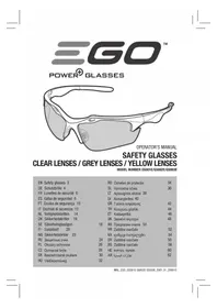 Notice EGO GS002 Ochranné brýle